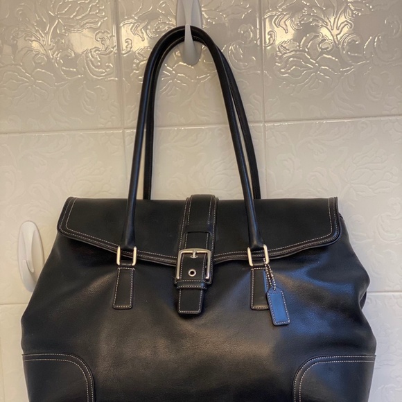 Large Leather Coach Satchel